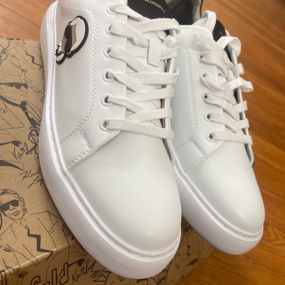 White Karl Lagerfeld Men's Sneakers